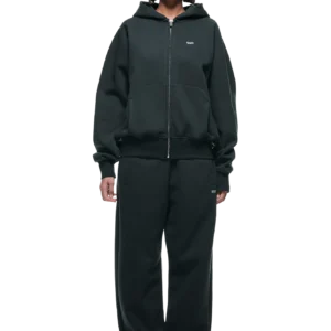 6pm Black Zip Up Tracksuit