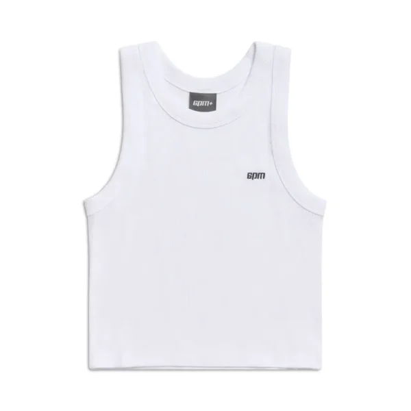 6pm Crop Top White