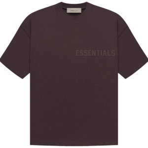 Fear Of God Essentials Logo Plum T Shirt