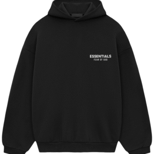 Black Essentials Hoodie ( FOG )