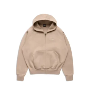 6pm Light Brown Full Zip Hoodie